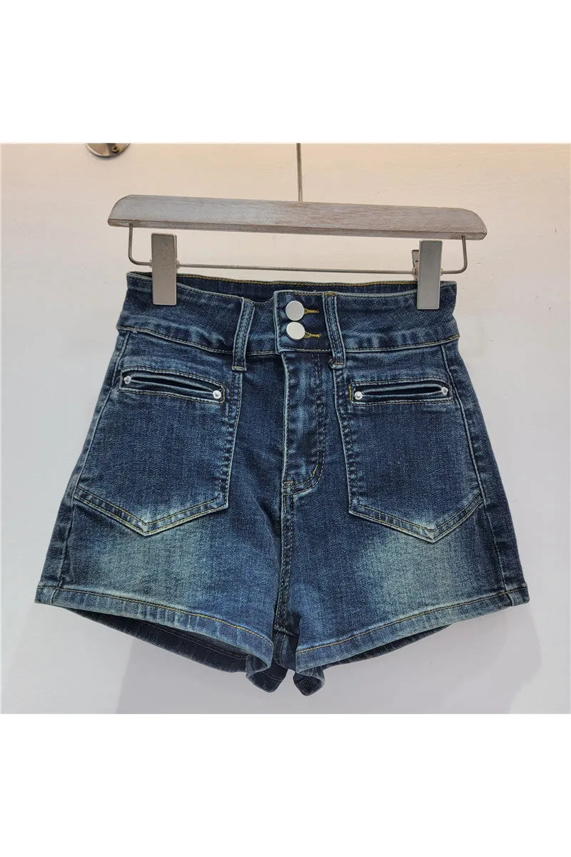 PM0520 Stretch Denim Shorts