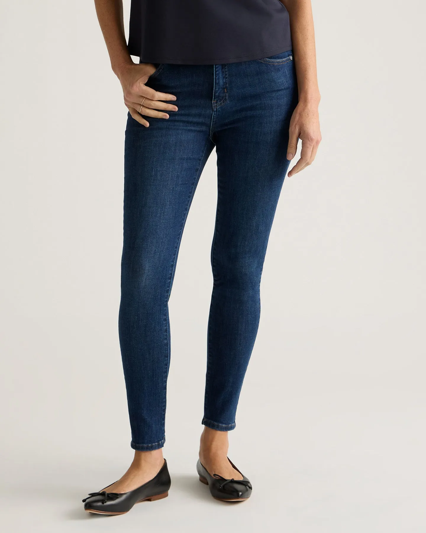 Stretch High Rise Skinny Jeans